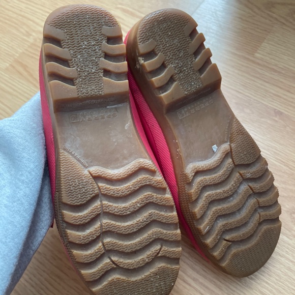 Women’s Sperry Top-Sider Red with Plaid Short Rain / Duck Boots / Shoes Size 6 - Picture 6 of 6